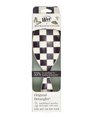 Wet brush x Mackenzie-Childs Original Detangler White Black Courtly Check